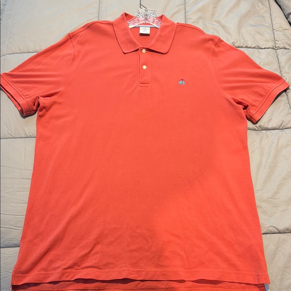 Men's Brooke Brothers Orange Polo Shirt